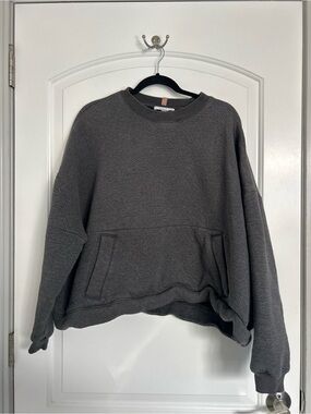 Lunya Restore Double Faced Crew Pullover Sweatshirt Size L/XL Chic Lounge Cozy